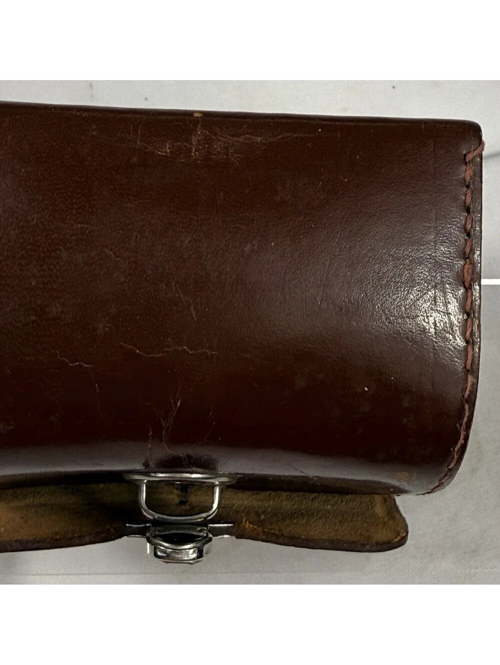 Vtg Swedish Royal Leather Case Latch Close Camera Binocular “Kungl Hovleverantor